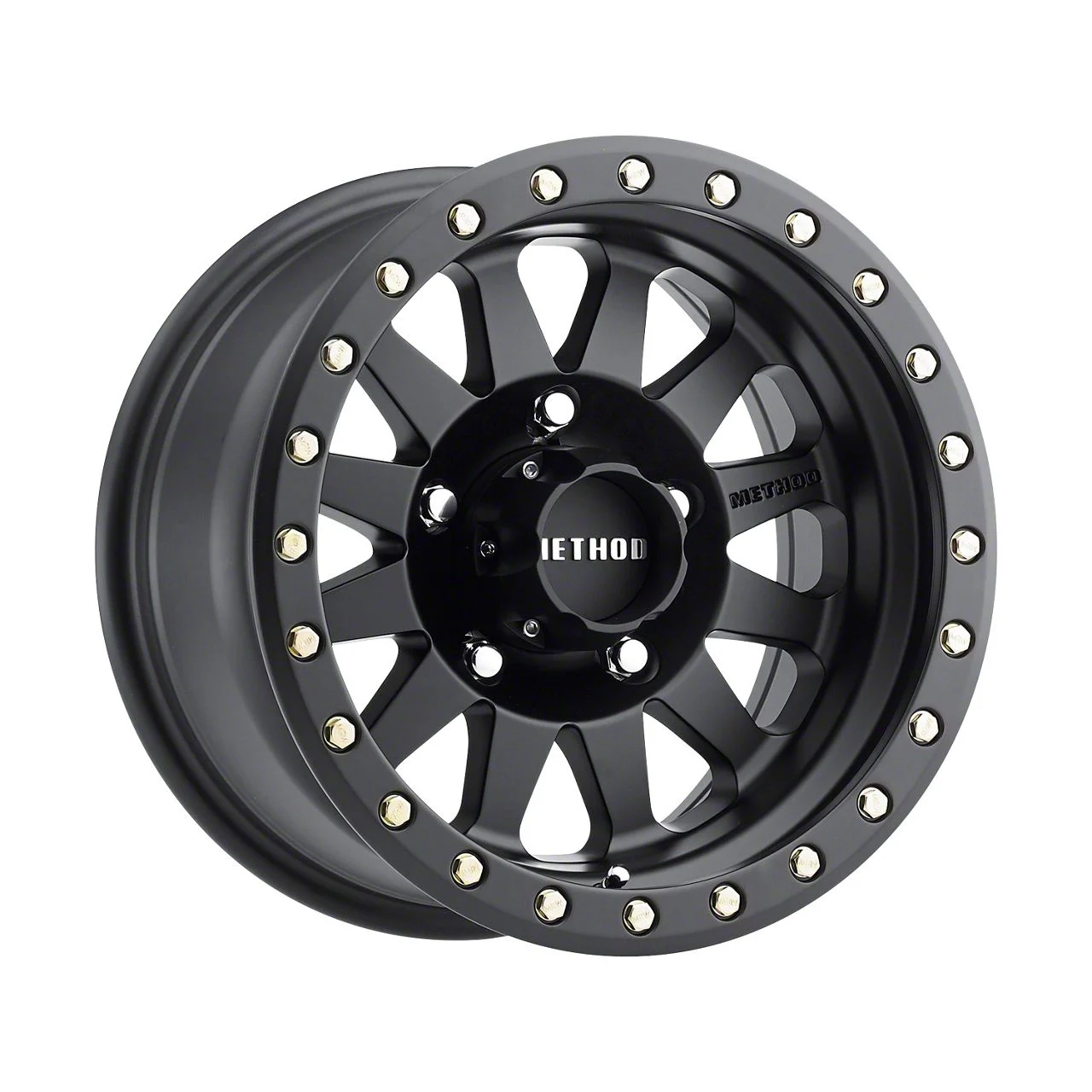 Method Race Wheels MR304 Double Standard Matte Black 5-Lug Wheel; 17x8.5; 0mm Offset (09-18 RAM 1500)