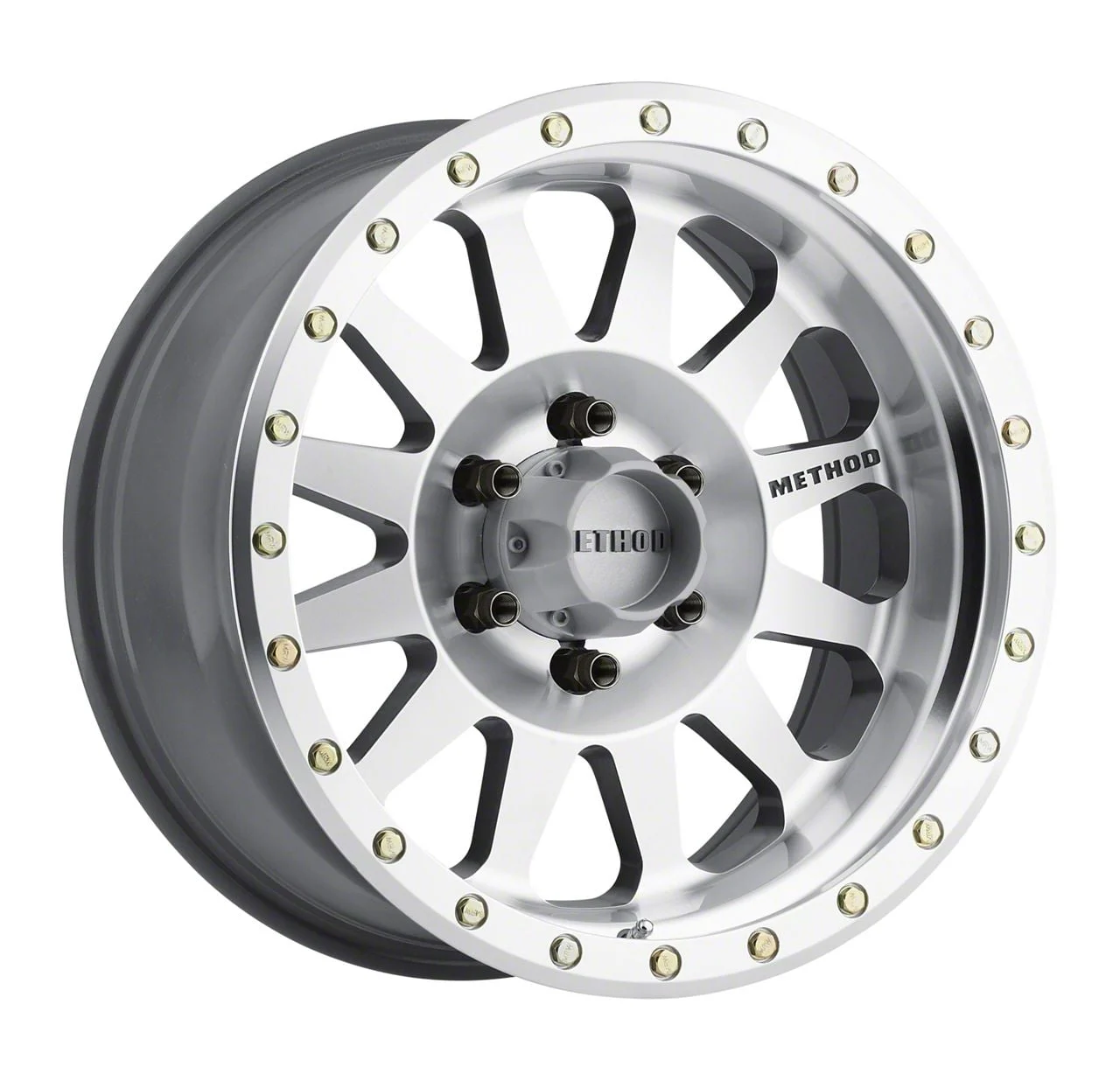 Method Race Wheels MR304 Double Standard Machined 6-Lug Wheel; 17x8.5; 0mm Offset (15-20 F-150)