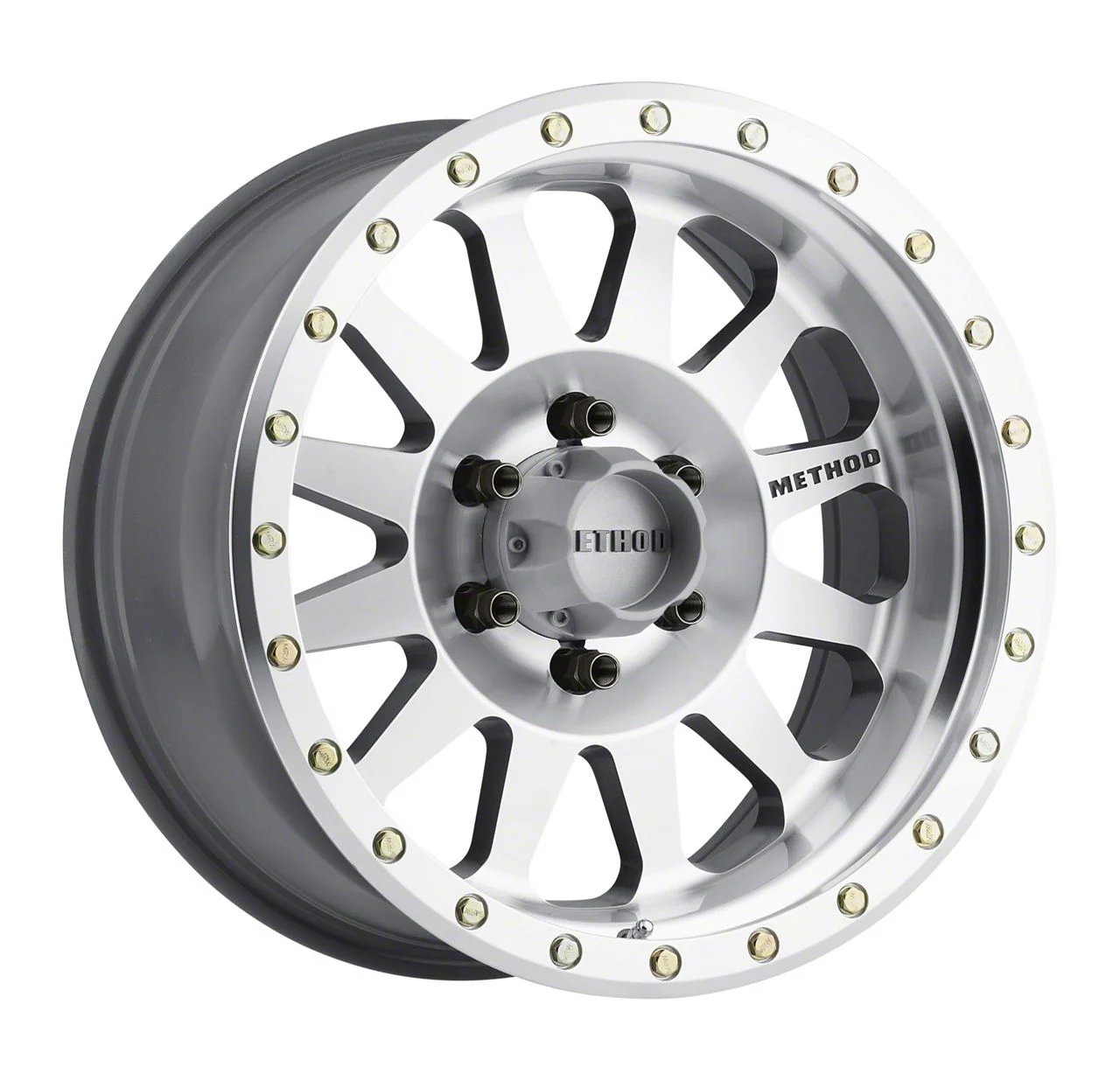 Method Race Wheels MR304 Double Standard Machined 6-Lug Wheel; 18x9; -12mm Offset (19-26 Sierra 1500)