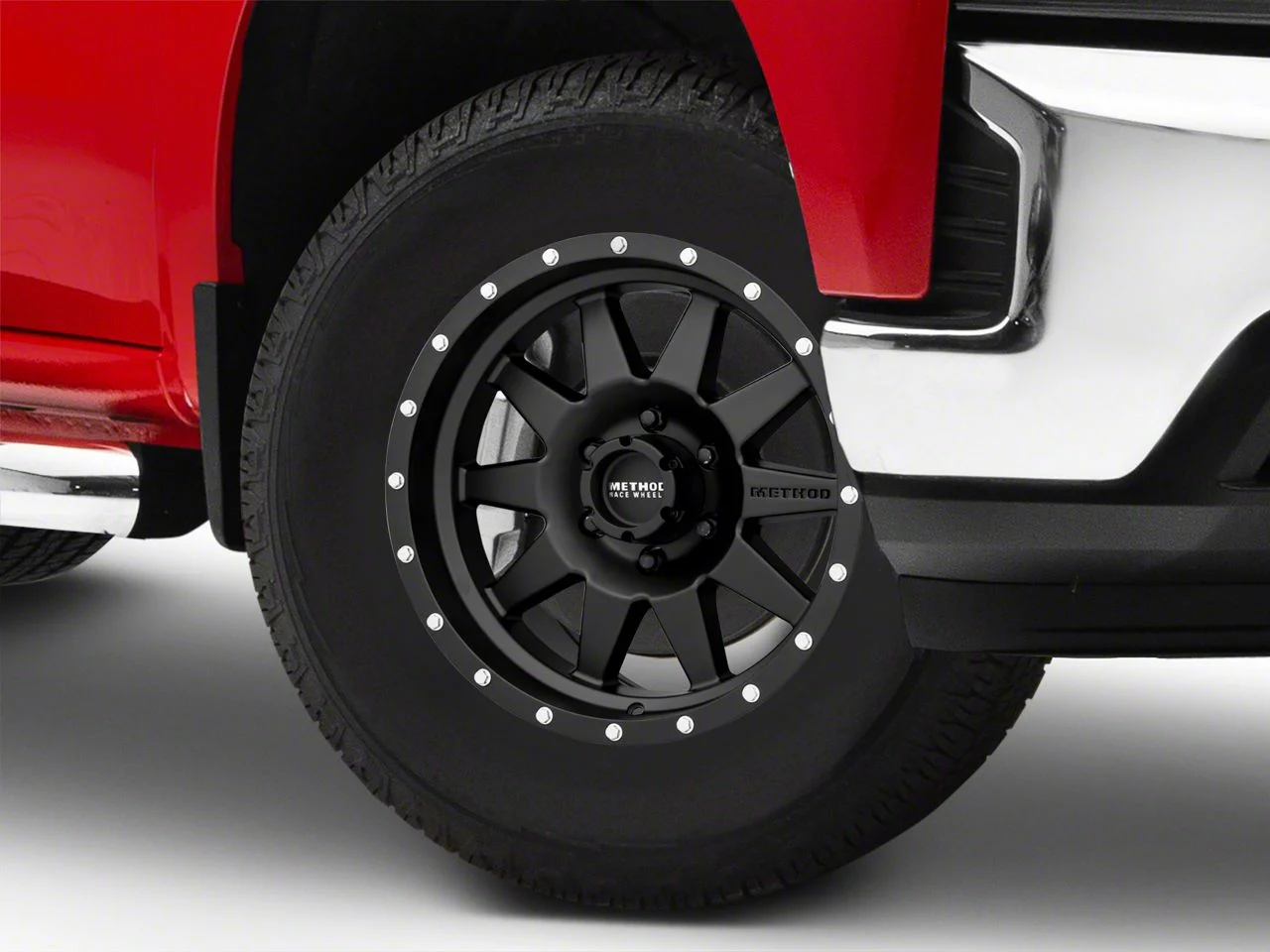 Method Race Wheels MR301 The Standard Matte Black 6-Lug Wheel; 17x8.5; 0mm Offset (19-26 Silverado 1500)