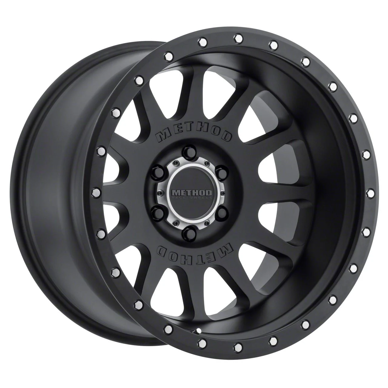 Method Race Wheels MR605 NV Matte Black 6-Lug Wheel; 20x9; -12mm Offset (19-26 Silverado 1500)