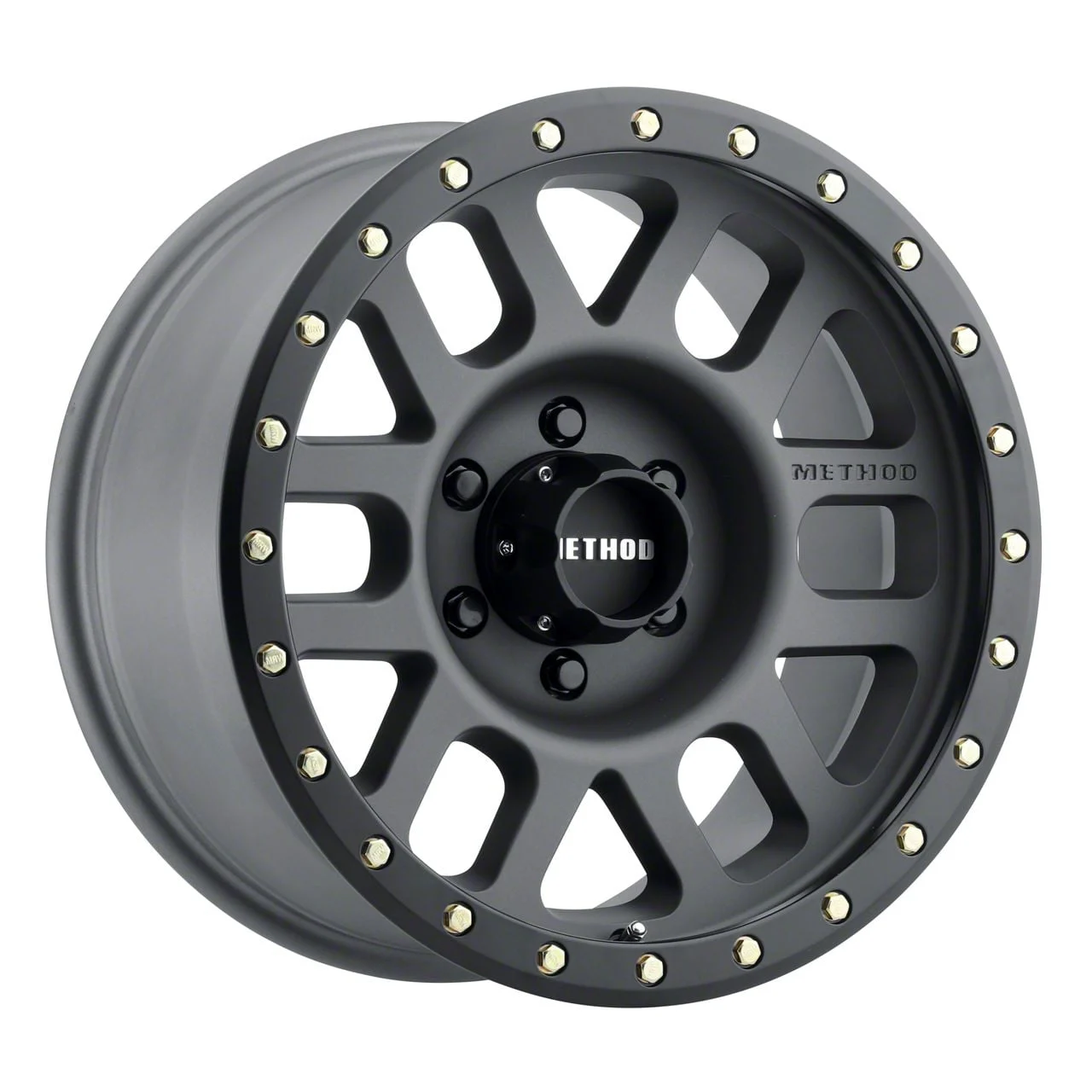 Method Race Wheels MR309 Grid Titanium 6-Lug Wheel; 18x9; 0mm Offset (19-26 RAM 1500)