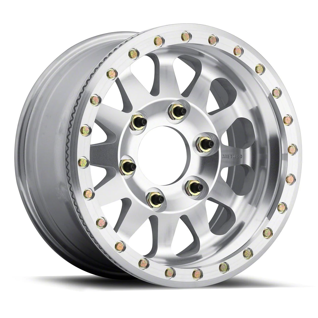 Method Race Wheels MR101 Beadlock Raw Machined 6-Lug Wheel; 17x9; -12mm Offset (14-18 Sierra 1500)