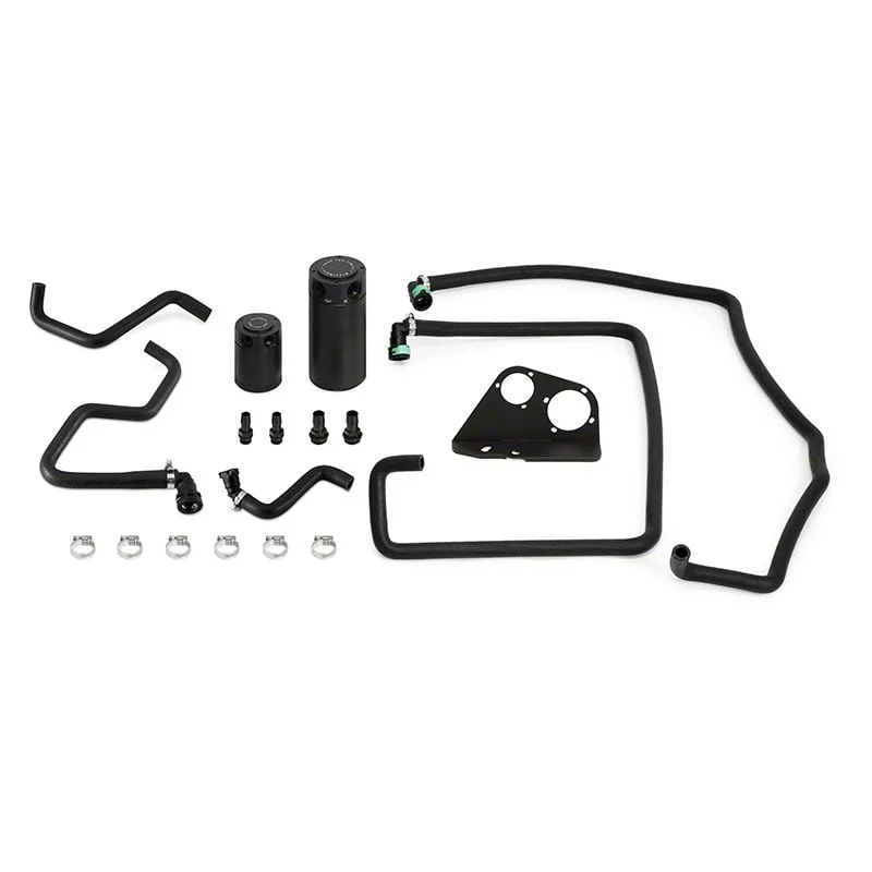 Mishimoto Baffled Oil Catch Can; Black (17-20 3.5L EcoBoost F-150)
