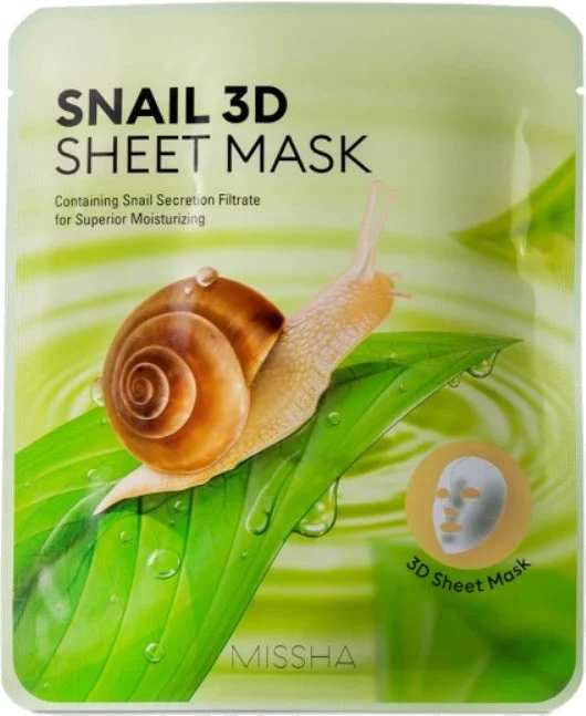 Missha Maschera viso idratante con estratto di lumaca Snail 3D 23 g