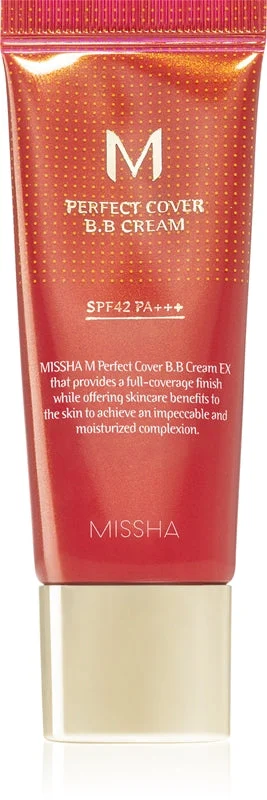 Missha M Perfect Cover BB cream ad alta protezione UV confezione piccola colore No. 13 Bright Beige SPF 42/PA+++ 20 ml