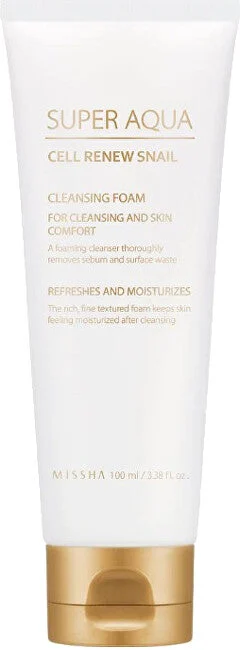 Missha Schiuma detergente con estratto di lumaca Super Aqua Cell Renew Snail 100 ml
