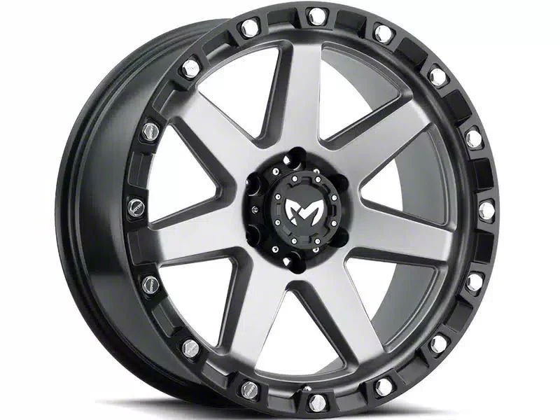 MKW Offroad M203 Matte Gray 6-Lug Wheel; 17x8.5; 0mm Offset (15-20 Yukon)