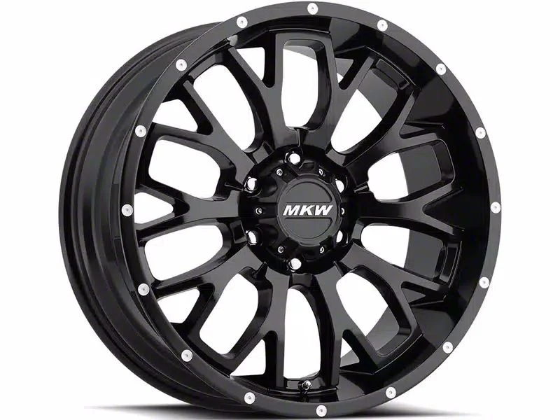 MKW Offroad M95 Satin Black 6-Lug Wheel; 18x9; 10mm Offset (19-26 Sierra 1500)