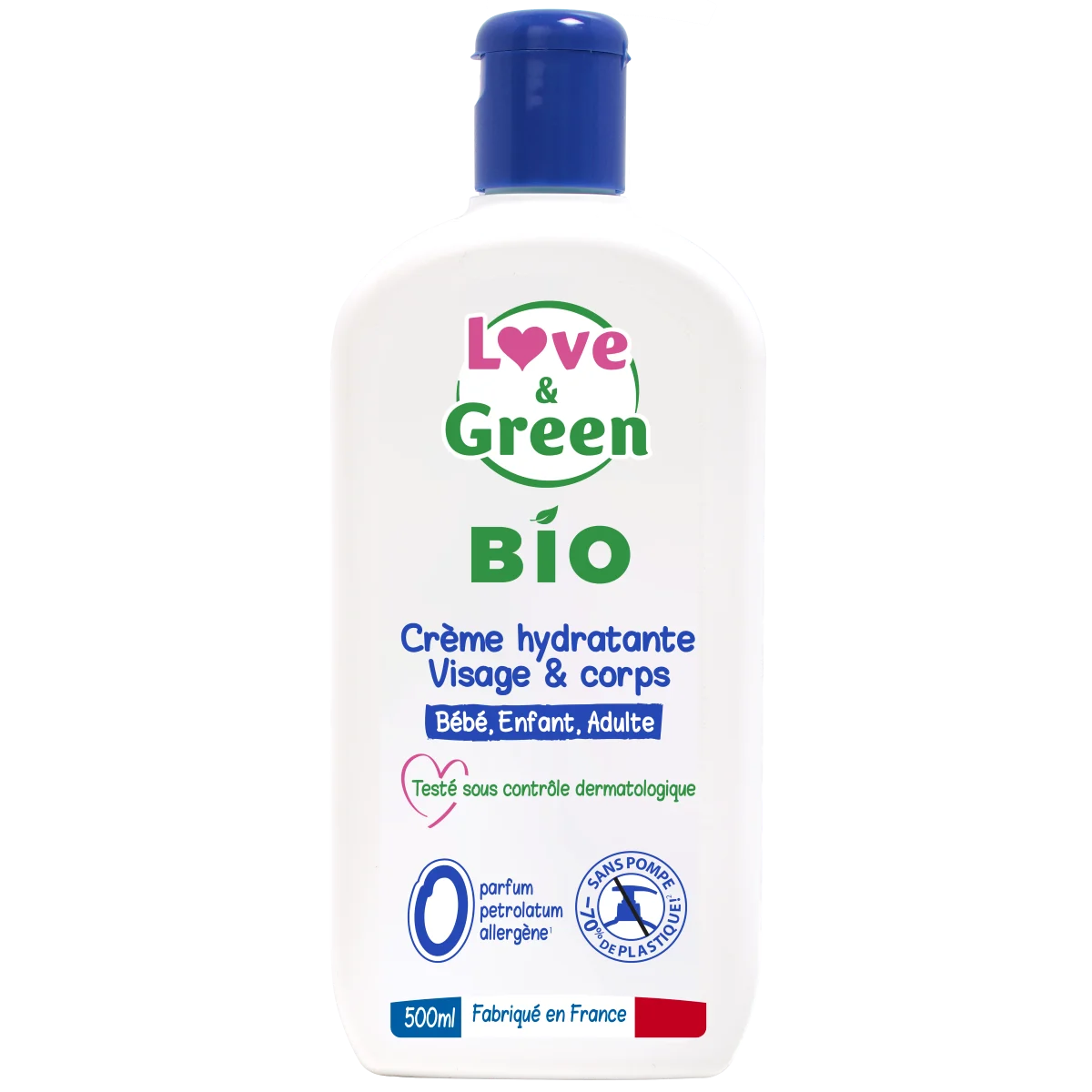 Love&Green Crema Idratante Viso & Corpo BIO 500ML