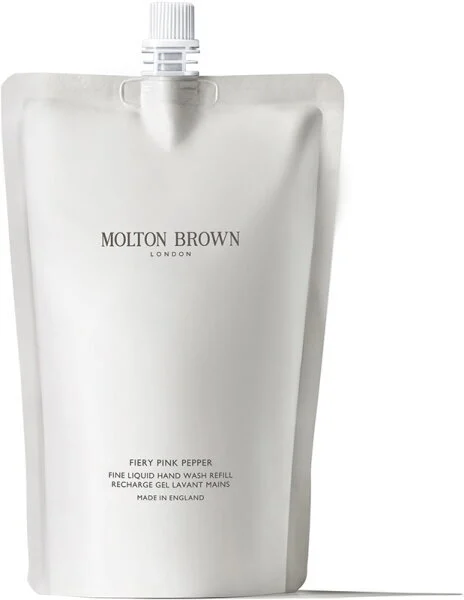 Molton brown Ricarica per sapone per le mani liquido Pepe rosa fuoco (Ricarica per lavaggio mani liquido fine) 400 ml