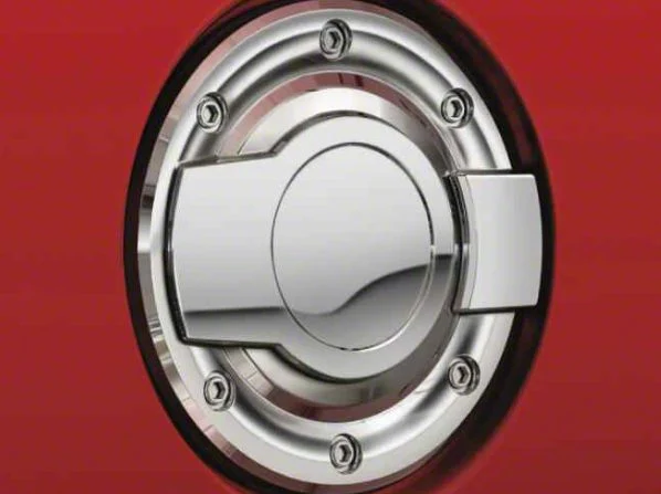 Mopar Aluminum Fuel Filler Door; Chrome (09-18 RAM 1500)
