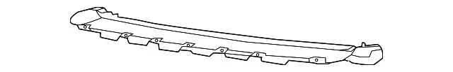 Mopar Bumper Cover Reinforcement; Front; 1-Piece (13-18 RAM 1500)