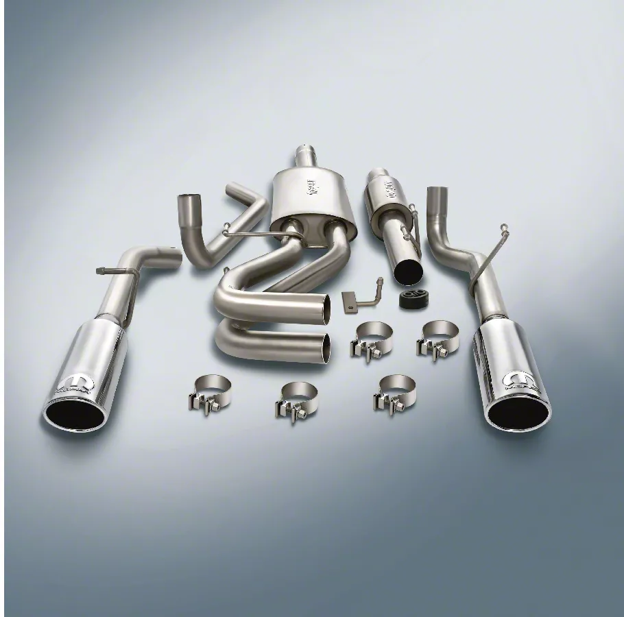 Mopar Dual Exhaust System with Polished Tips; Rear Exit (09-18 5.7L RAM 1500 w/ Factory Dual Exhaust)