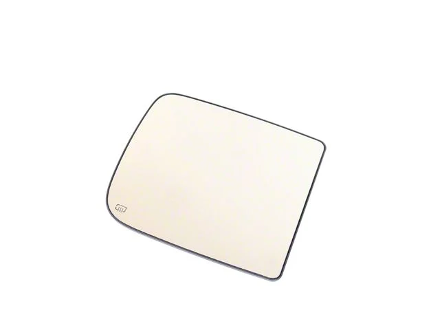 Mopar Door Mirror Glass; Right; Power Heated; With Tow Hook Package; Without Blind Spot Dtection; Main Glass; Flat (19-26 RAM 1500)