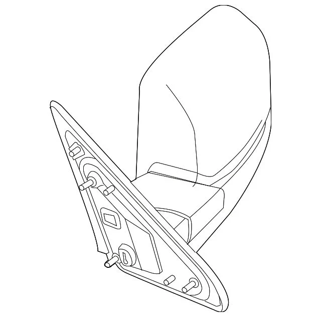 Mopar Door Mirror Set; Manual; Non-Heated; Trailer Tow Type; Textured Black; Right; RPO Code GPD (13-18 RAM 1500)