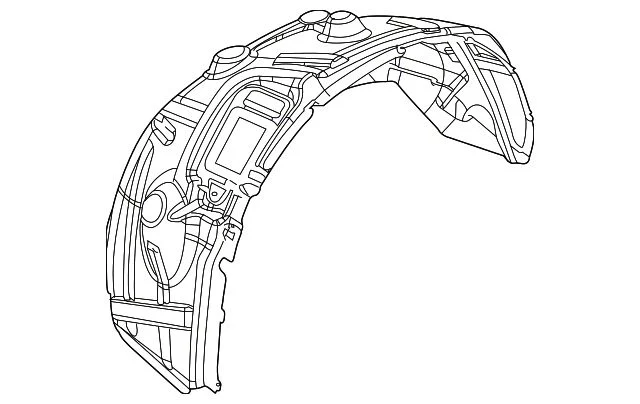 Mopar Fender Liner; Premium Type; Left; RPO Code ERB, EZH (15-18 RAM 1500 Rebel)