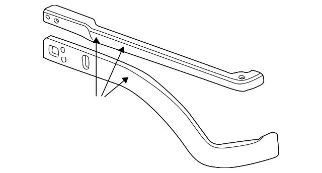 Mopar Radiator Support; Right Side Rail; Late Design (02-08 RAM 1500)