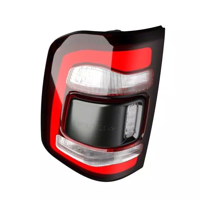Mopar Factory Replacement LED Tail Light; Black Housing; Red Lens; Driver Side (19-24 RAM 1500 w/ Factory LED Tail Lights & w/o Blind Spot Sensors)