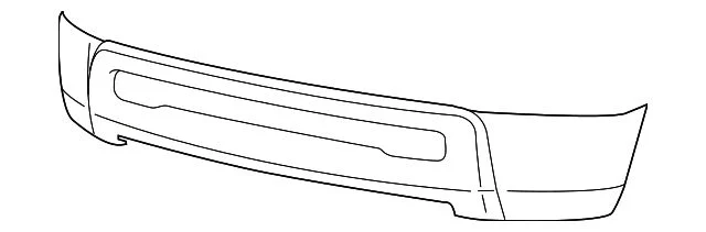 Mopar Front Bumper Face Bar without Fog Light Openings; Chrome (10-18 RAM 2500)
