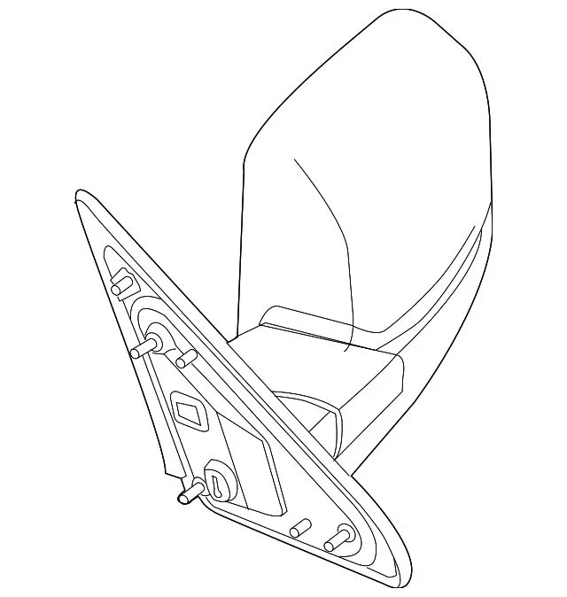 Mopar Door Mirror Set; Left; With Towing Package and Memory; Power Folding; Right; Textured Black (15-18 RAM 2500)