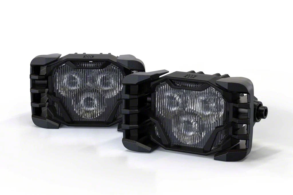 Morimoto 4Banger Fog Light Kit; HXB White SAE Wide Beam (17-22 F-350 Super Duty w/ Factory Halogen Fog Lights)