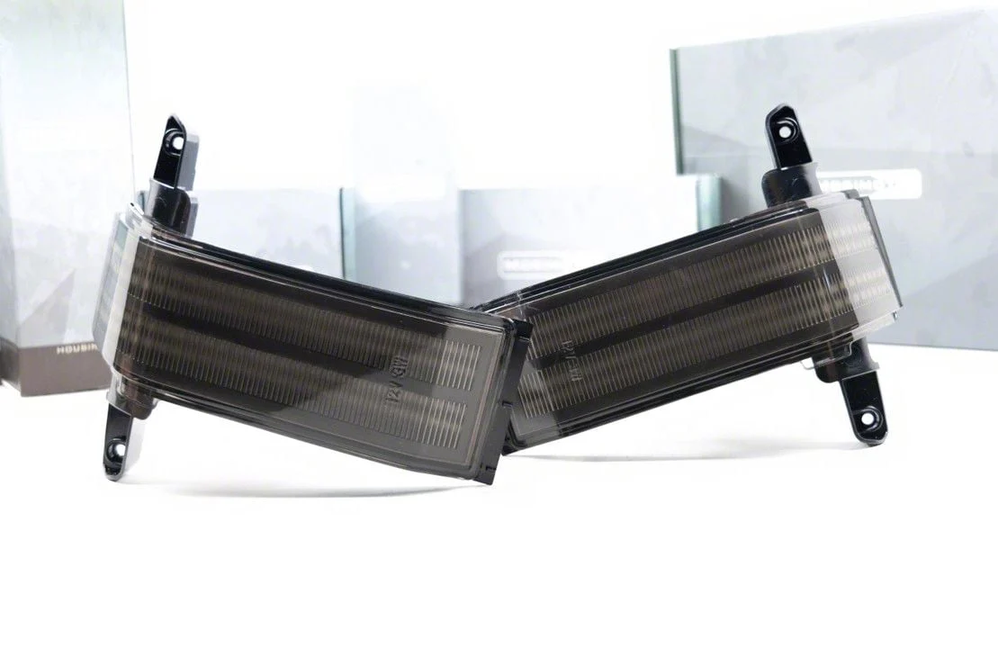 Morimoto XB Sequential LED Side Mirror Lights; Smoked (15-19 Sierra 2500 HD)