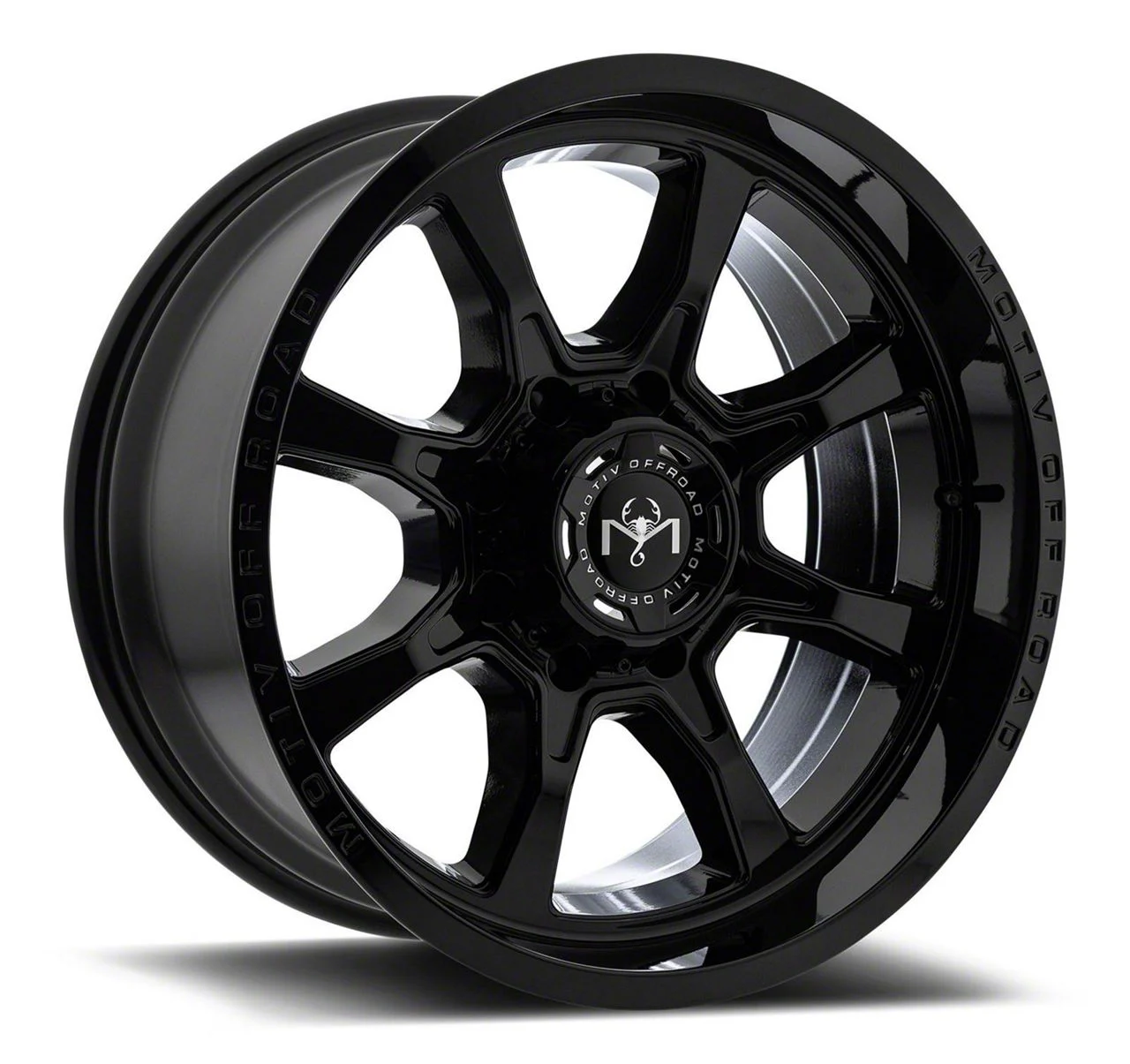 Motiv Offroad Glock Gloss Black 6-Lug Wheel; 20x9; 18mm Offset (19-26 RAM 1500)