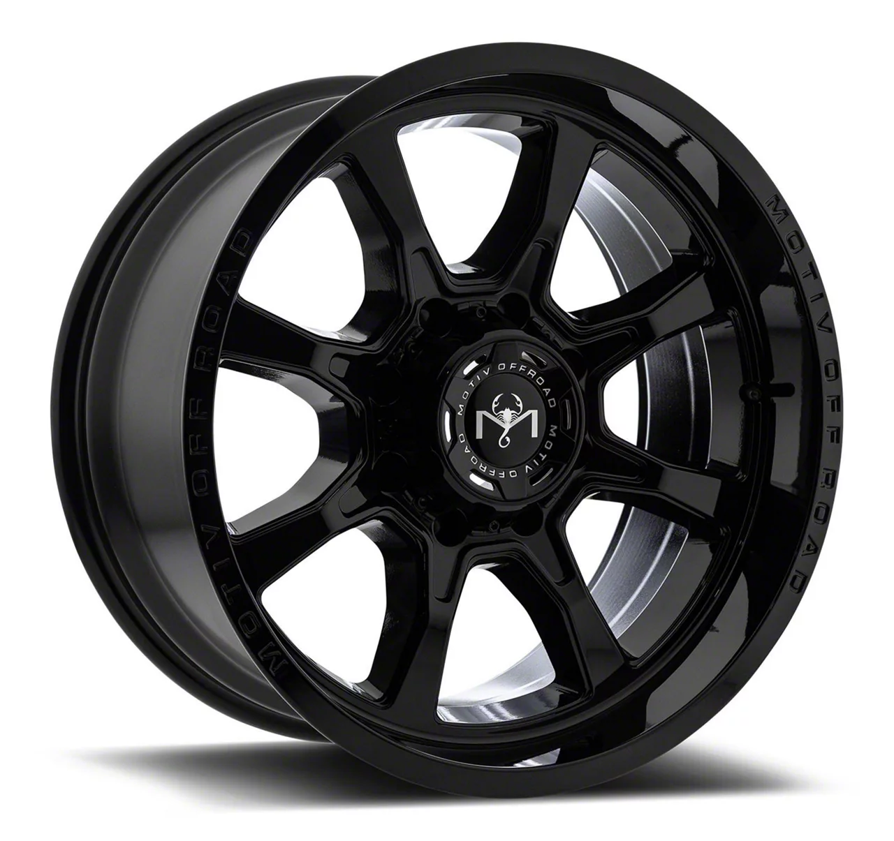 Motiv Offroad Glock Gloss Black 6-Lug Wheel; 18x9; 18mm Offset (19-23 Ranger)