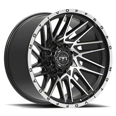 Motiv Offroad Mutant Gloss Black with Chrome Accents 6-Lug Wheel; 20x9; 18mm Offset (19-23 Ranger)