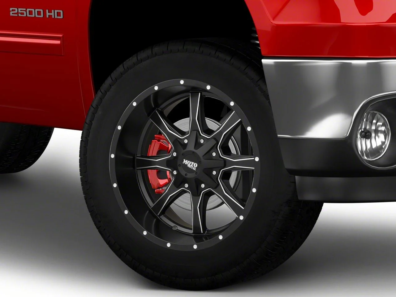 Moto Metal MO970 Satin Black Milled 8-Lug Wheel; 20x10; -18mm Offset (11-14 Sierra 2500 HD)