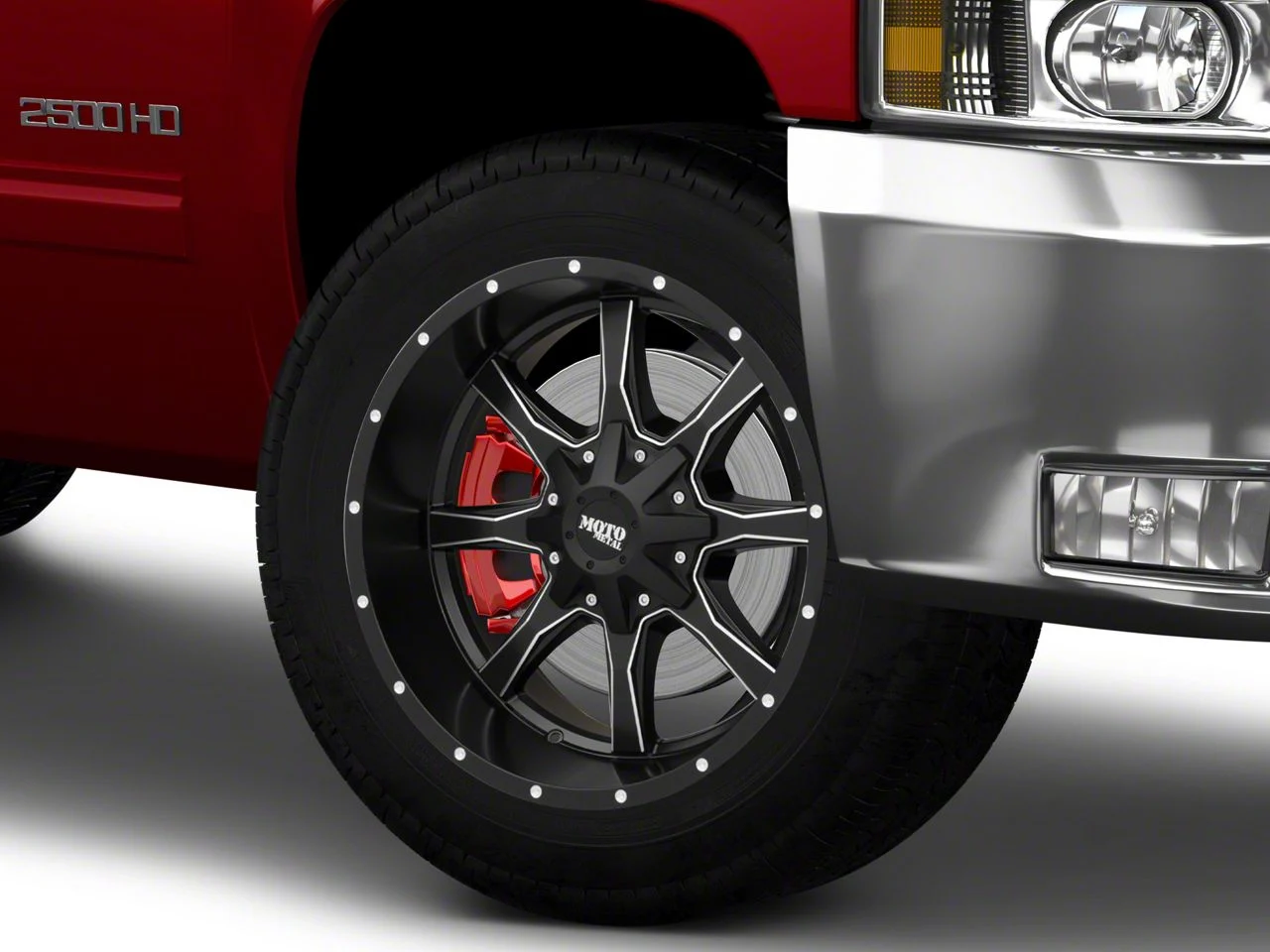 Moto Metal MO970 Satin Black Milled 8-Lug Wheel; 20x10; -18mm Offset (11-14 Silverado 3500 HD SRW)