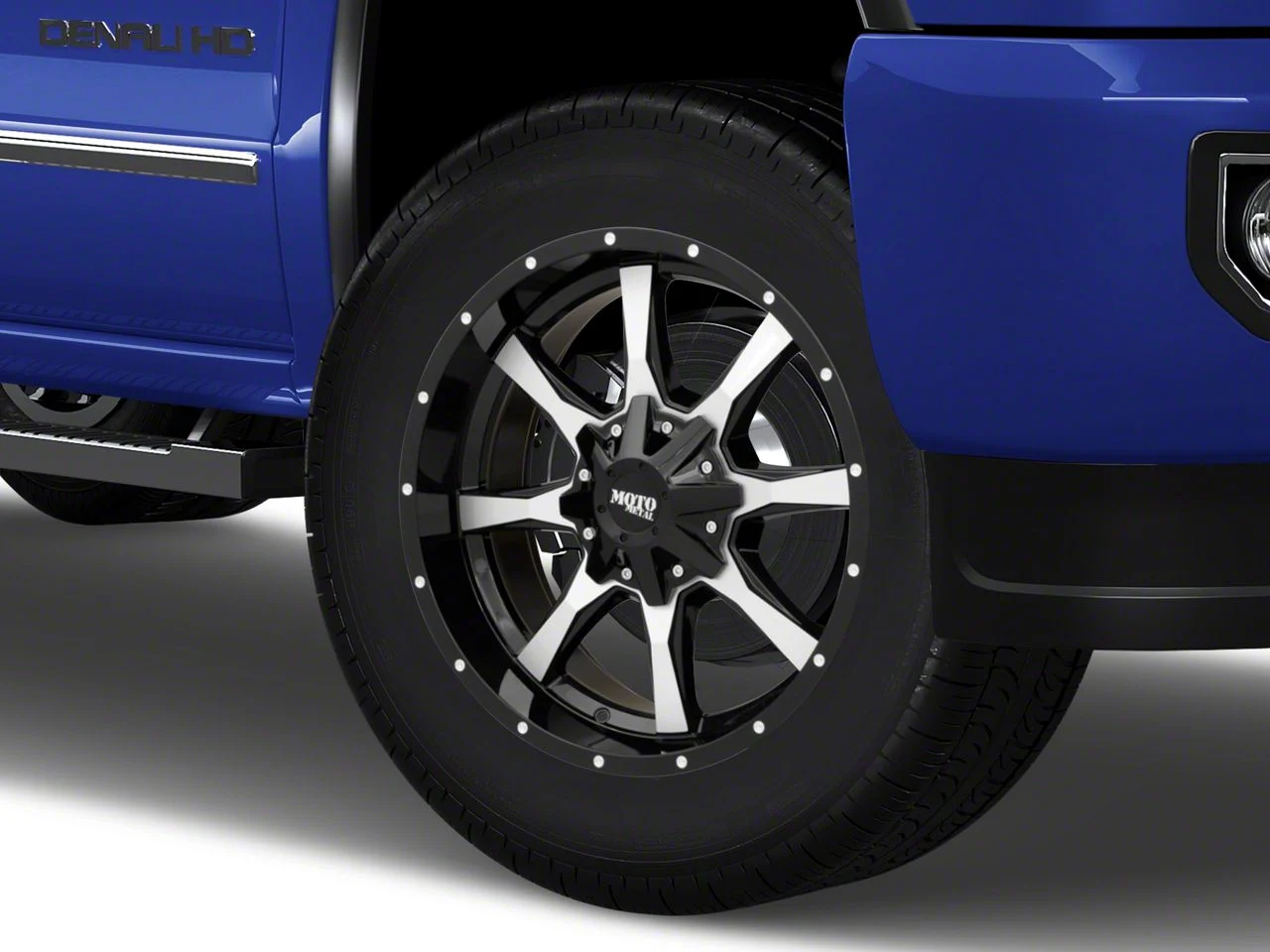 Moto Metal MO970 Gloss Black Machined 8-Lug Wheel; 20x9; 18mm Offset (15-19 Sierra 2500 HD)