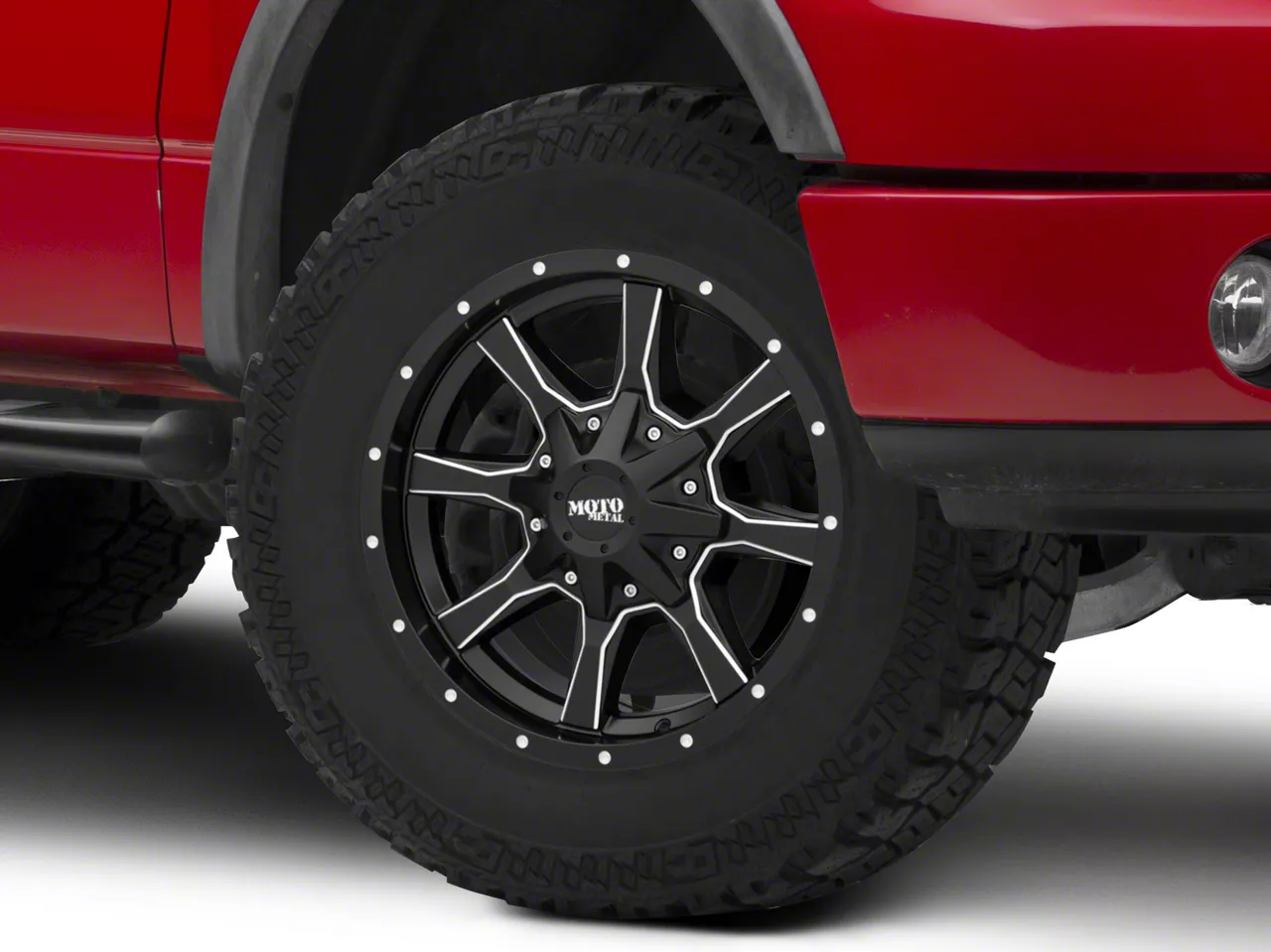 Moto Metal MO970 Satin Black Milled 6-Lug Wheel; 18x10; -24mm Offset (04-08 F-150)