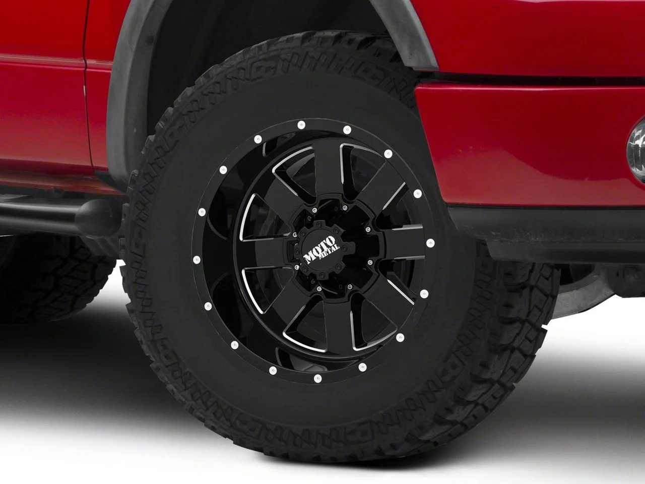 Moto Metal MO962 Gloss Black Milled 6-Lug Wheel; 18x10; -24mm Offset (04-08 F-150)