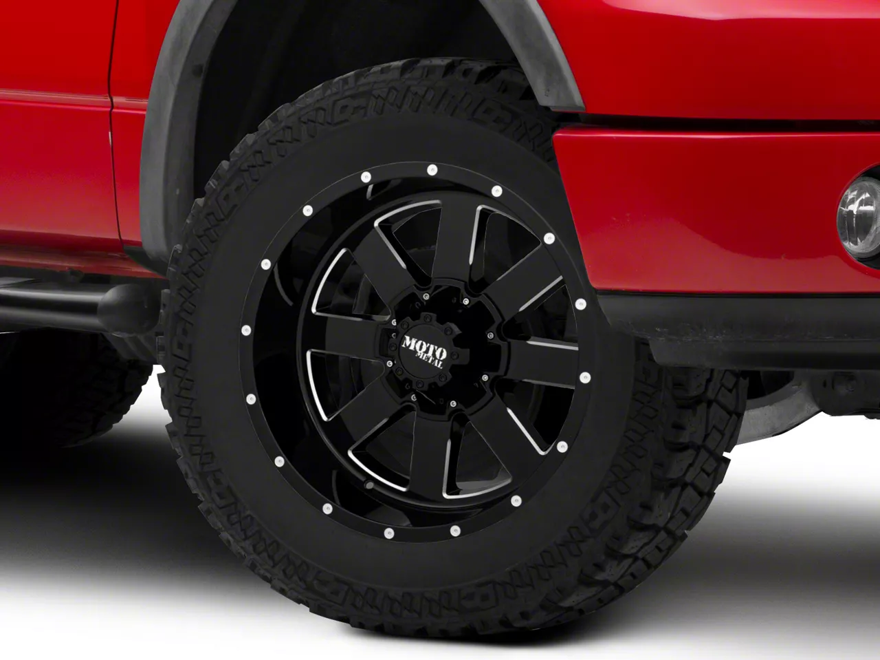 Moto Metal MO962 Gloss Black Milled 6-Lug Wheel; 20x12; -44mm Offset (04-08 F-150)