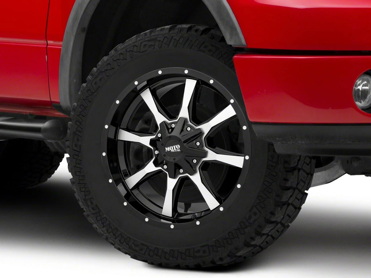 Moto Metal MO970 Gloss Black Machined 6-Lug Wheel; 20x9; 18mm Offset (04-08 F-150)