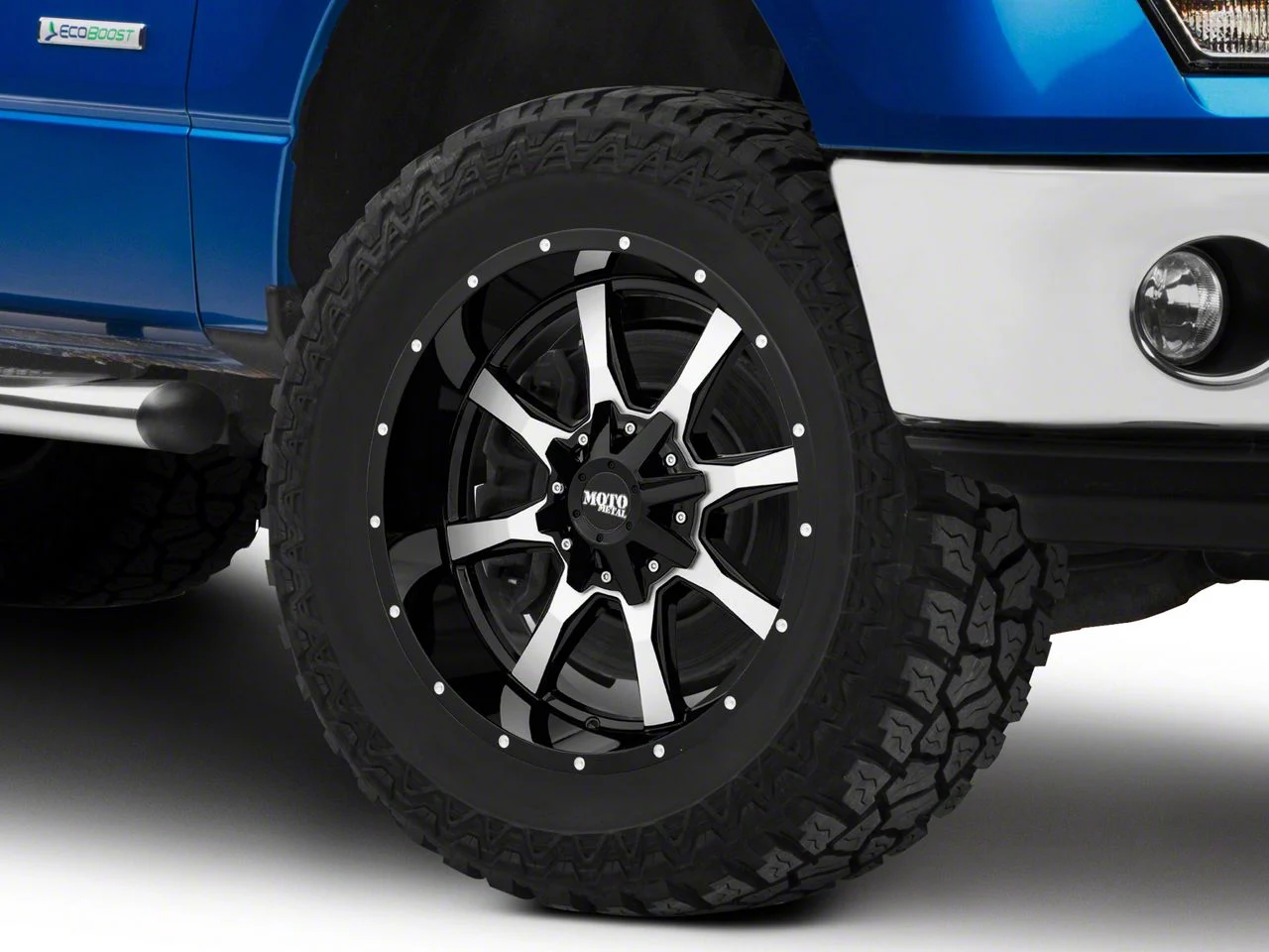 Moto Metal MO970 Gloss Black Machined 6-Lug Wheel; 20x9; 0mm Offset (09-14 F-150)