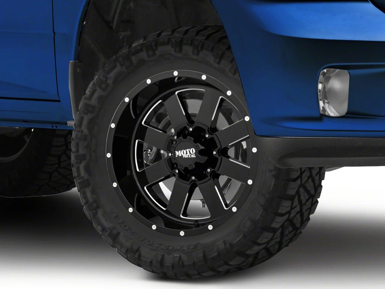 Moto Metal MO962 Gloss Black Milled 5-Lug Wheel; 18x9; 0mm Offset (09-18 RAM 1500)