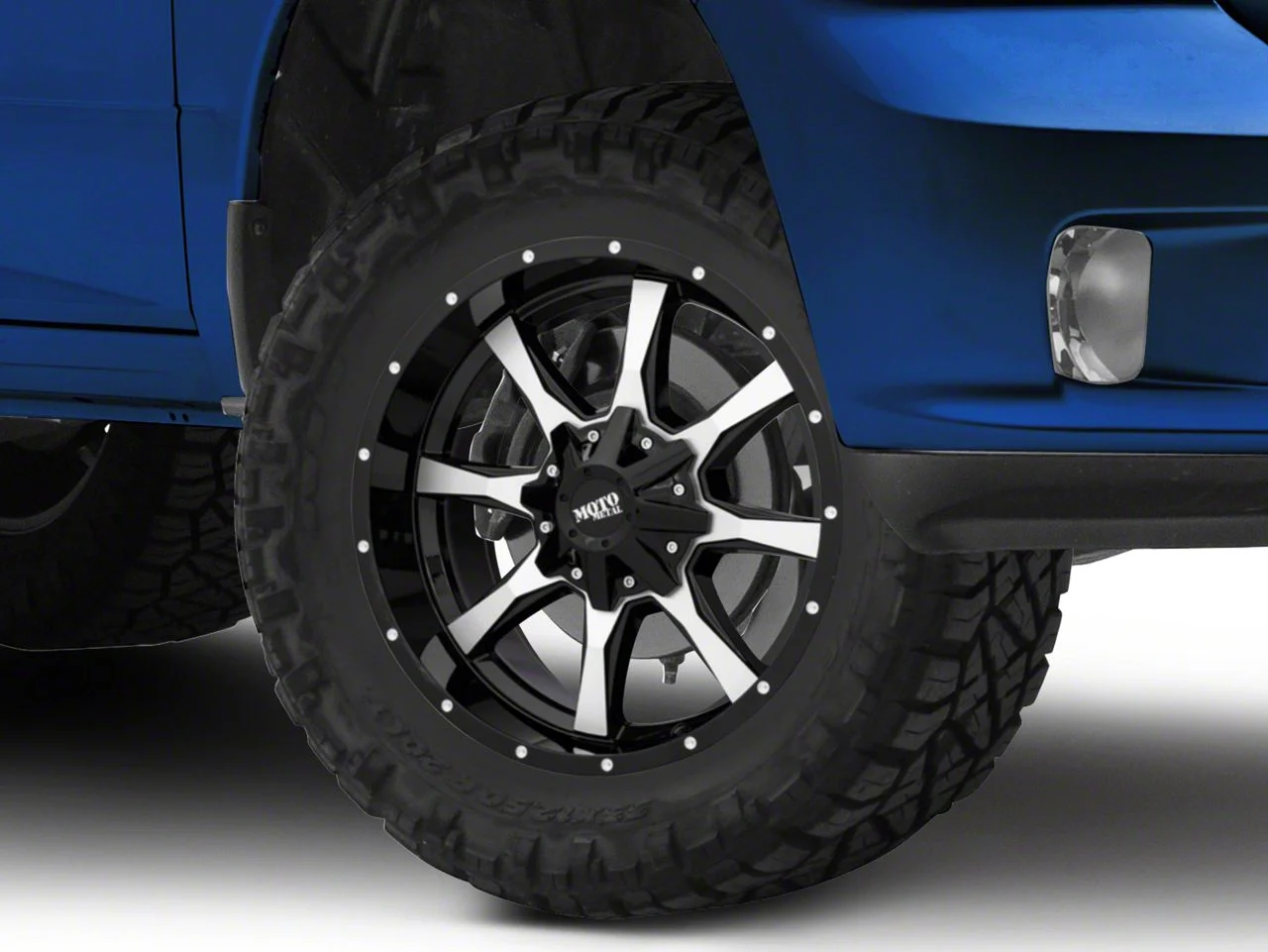 Moto Metal MO970 Gloss Black Machined 5-Lug Wheel; 18x9; 18mm Offset (09-18 RAM 1500)