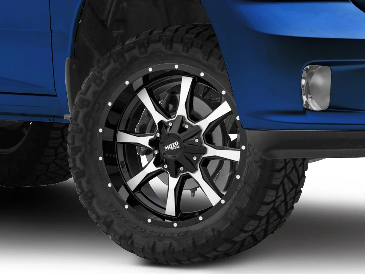 Moto Metal MO970 Gloss Black Machined 5-Lug Wheel; 20x9; 18mm Offset (09-18 RAM 1500)