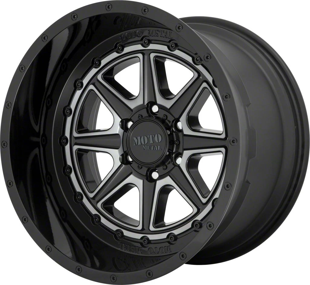 Moto Metal MO801 Phantom Gloss Black with Gray Tint 6-Lug Wheel; 20x10; -18mm Offset (09-14 F-150)