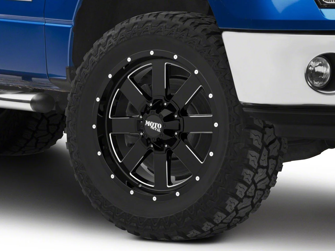 Moto Metal MO962 Gloss Black Milled 6-Lug Wheel; 20x9; 0mm Offset (09-14 F-150)