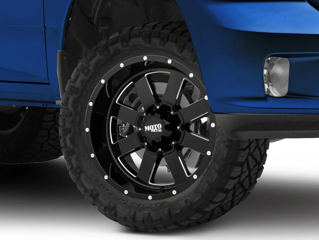 Moto Metal MO962 Gloss Black Milled 5-Lug Wheel; 20x9; 0mm Offset (09-18 RAM 1500)