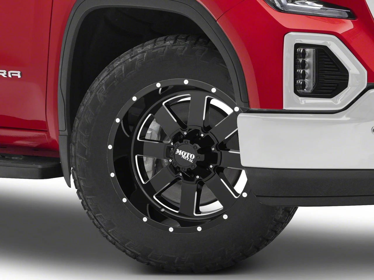 Moto Metal MO962 Gloss Black Milled 6-Lug Wheel; 20x12; -44mm Offset (19-26 Sierra 1500)