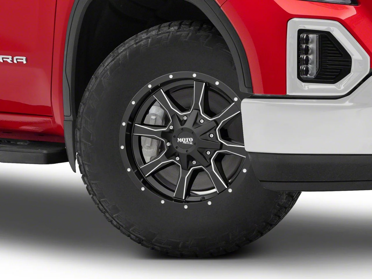 Moto Metal MO970 Satin Black Milled 6-Lug Wheel; 18x10; -24mm Offset (19-26 Sierra 1500)