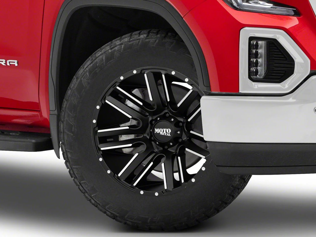 Moto Metal MO978 Razor Satin Black Machined 6-Lug Wheel; 20x9; 18mm Offset (19-26 Sierra 1500)