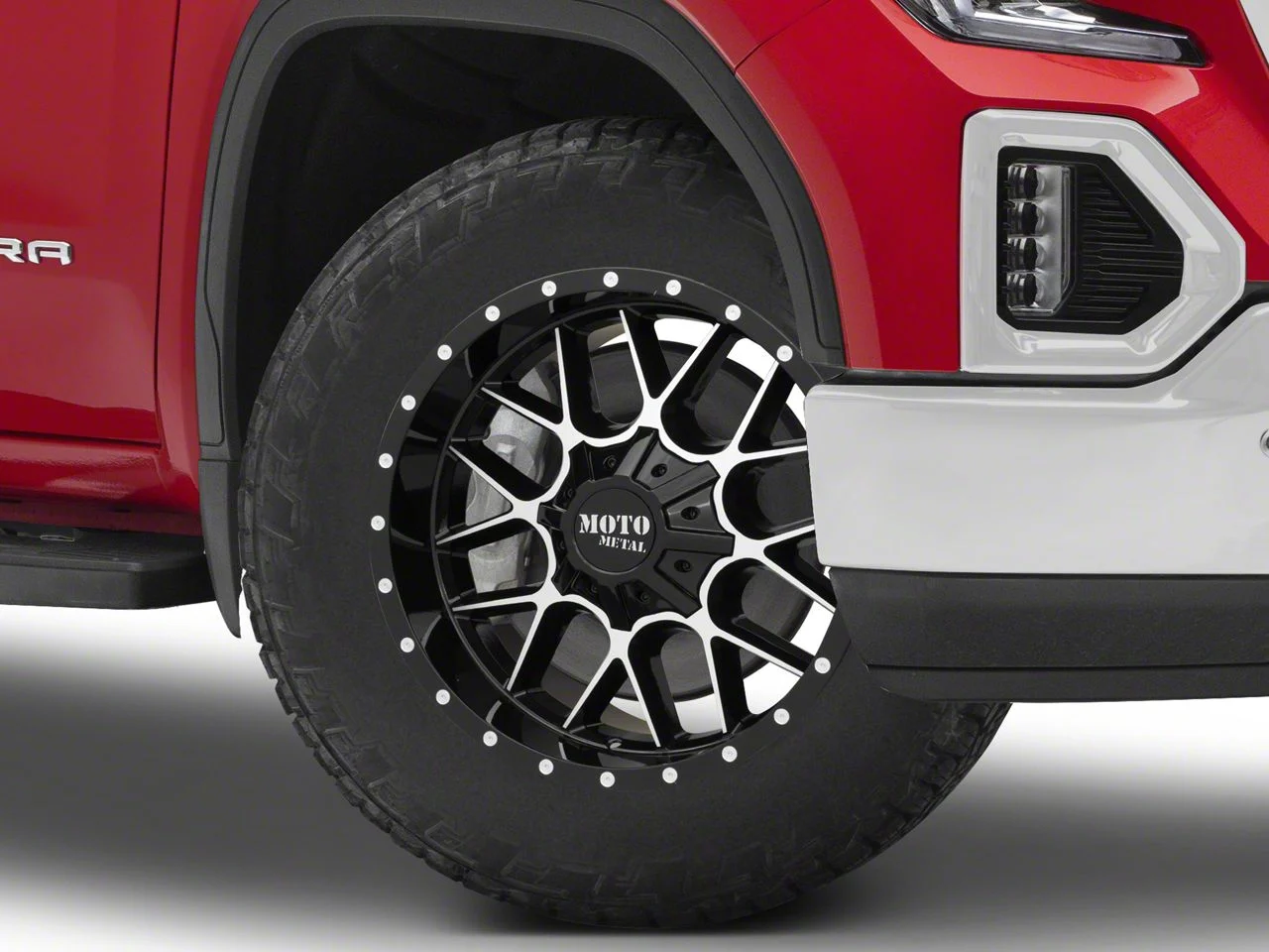 Moto Metal MO986 Siege Gloss Black Machined 6-Lug Wheel; 20x9; 0mm Offset (19-26 Sierra 1500)