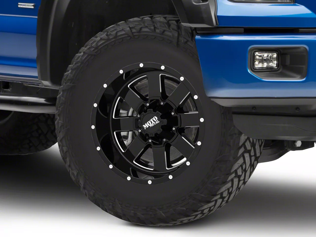 Moto Metal MO962 Gloss Black Milled 6-Lug Wheel; 18x10; -24mm Offset (15-20 F-150)