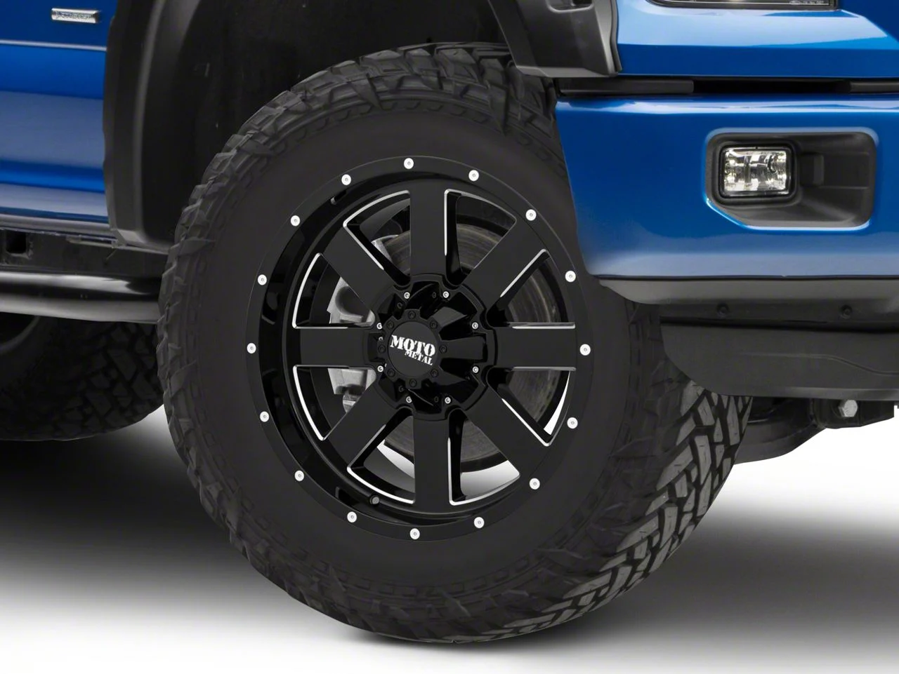 Moto Metal MO962 Gloss Black Milled 6-Lug Wheel; 20x9; 0mm Offset (15-20 F-150)